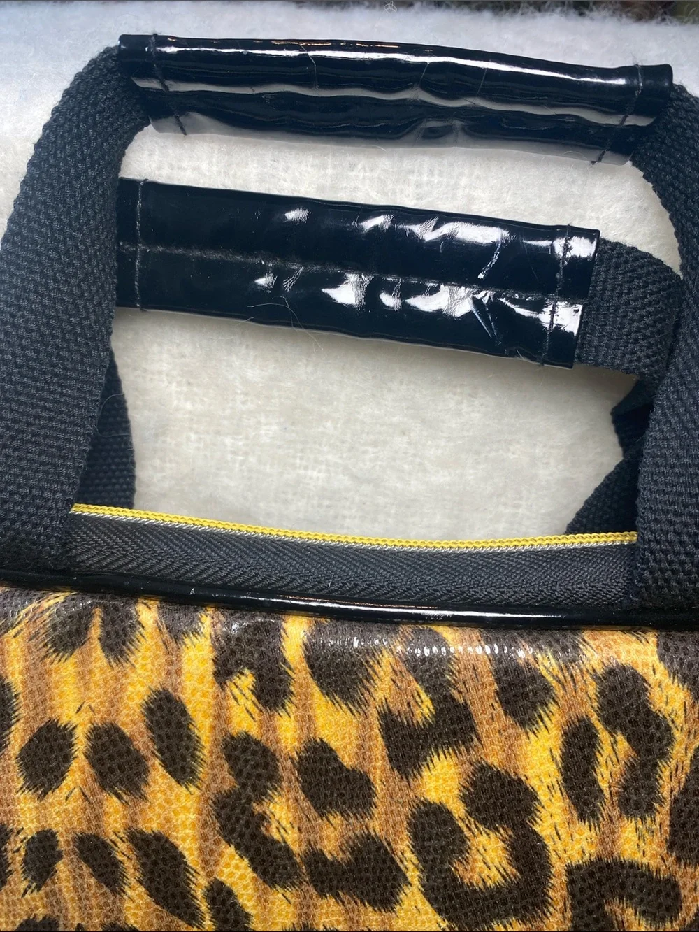 Betseyville Leopard Print Laptop Bag - Gold/Brown/Black